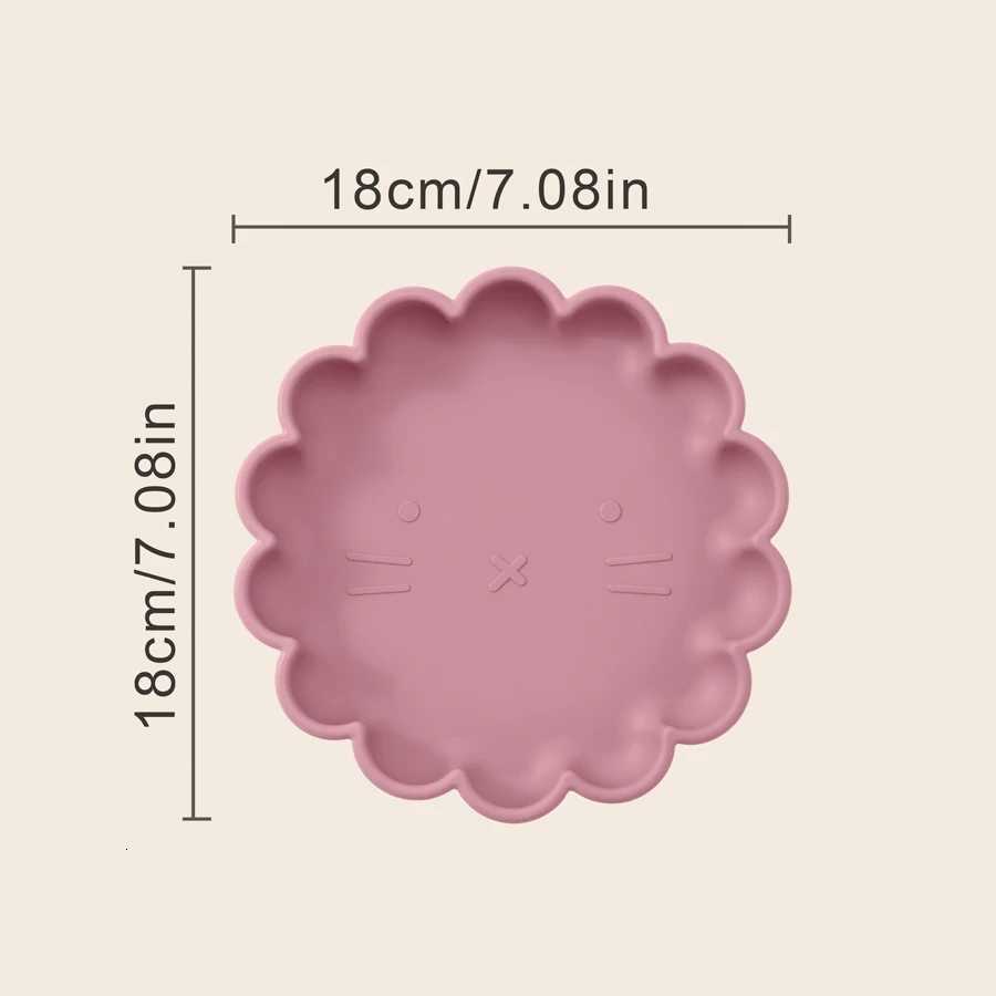 Color KidsBPA Free Silicone Cartoon Dishes Plate For Baby Silicone Baby Feeding Bowl Tableware Waterproof Suction Bowl Baby Stuff X250806