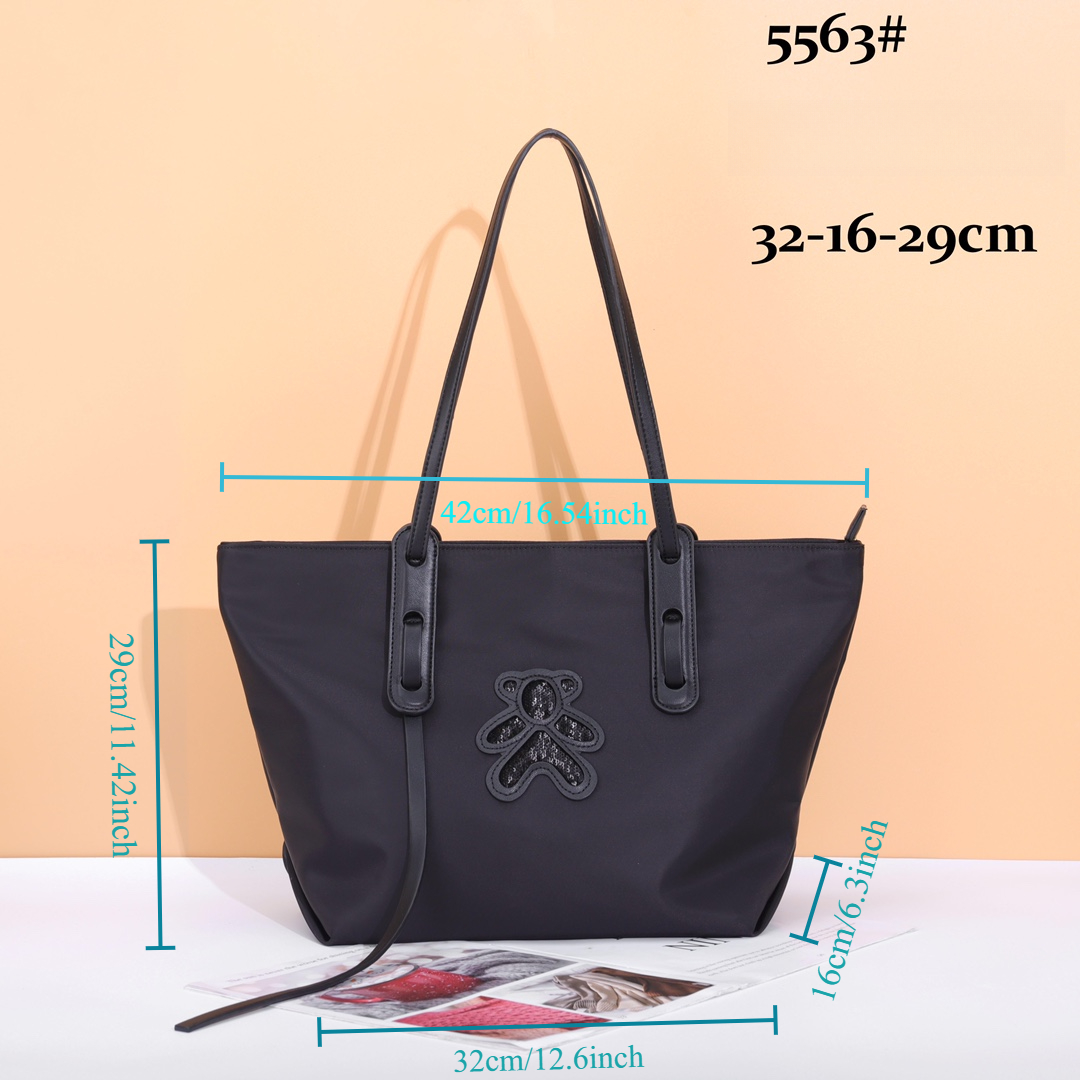 OC4099m5 Women's Fashion Canvas Bags Customization Letter Plaid Casual Tote Business Shopping Bags