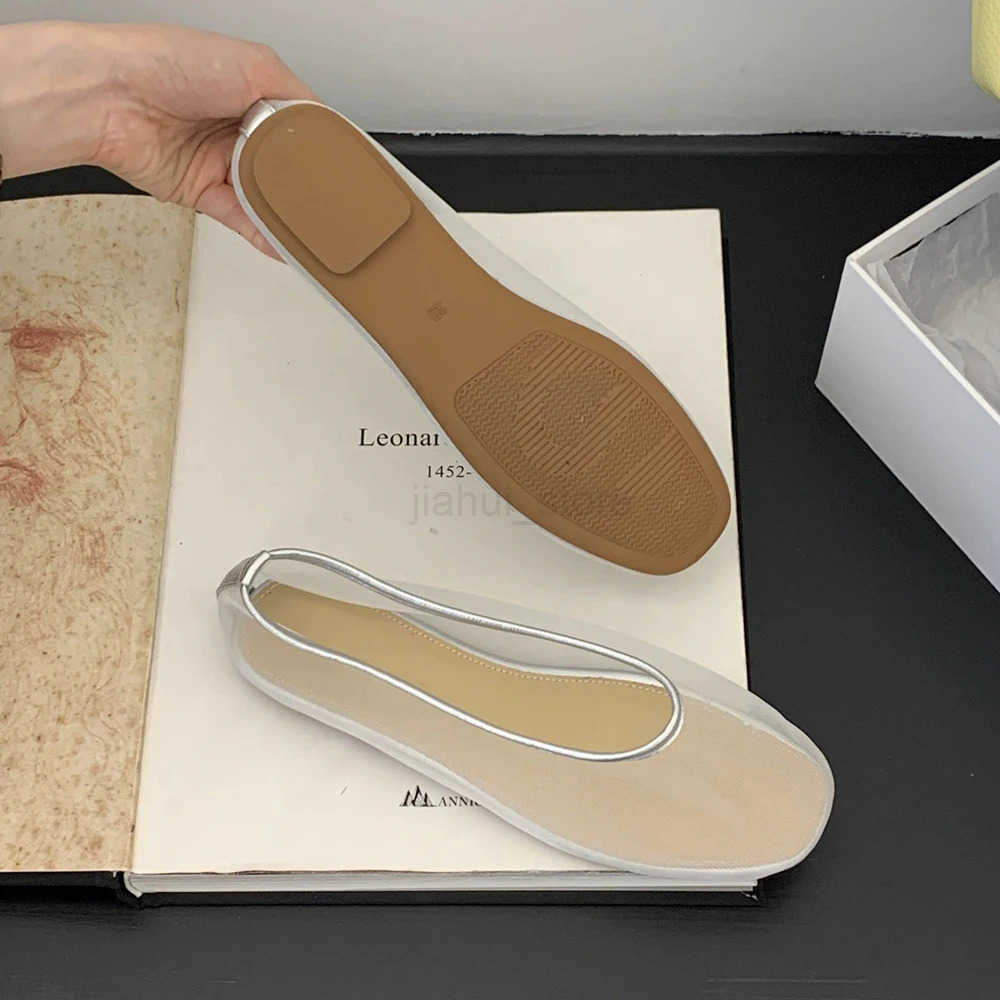 Cotton Linen Ballet Flats Shoes for Women Slip on Ballerina Shoes Round Toe Comfortable Casual Work Dress Flats Shoes Footwear M250806
