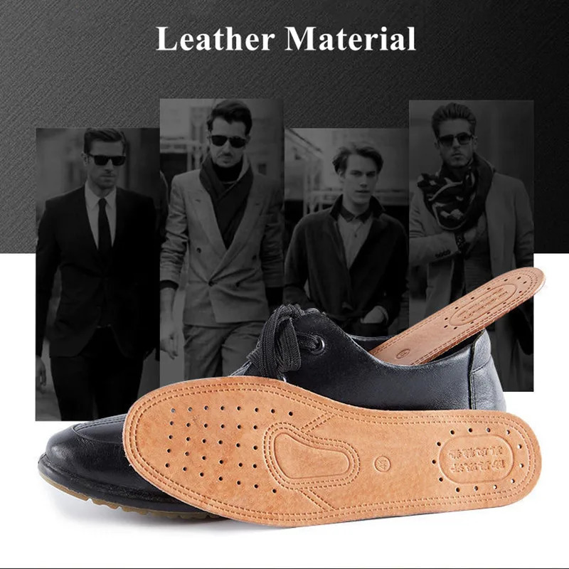 Real Cowhide Insole Leather Shoes Boots Shoe Inserts Soft Breathable -slip Template Shock Absorbing Insoles Sole 250805