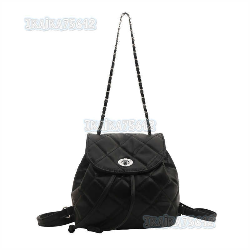 Quilted Backpack for Women Fashion 2024 Summer New Niche Design Chain Bag Small Womens Backpack H250806