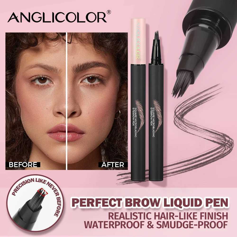 Velvet Wild Eyebrow Pencil Square Angled Brush Multifunction 3D Brow Dye Cream Hairline Anti-smudge Waterproof Eyebrow Tint Pen W250807