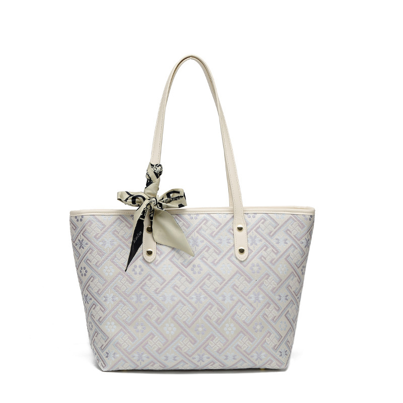 Commuting Bag Large Capacity Tote Bag 2025 New Handbag New Chinese Style Brocade Luxury Bag Shoulder Designer Bag Bag Underarm Shopping Bag