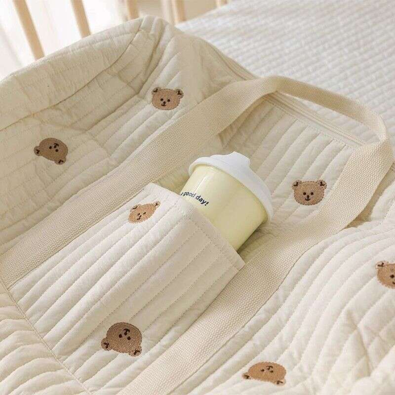 Single Shoulder Cotton Embroidery Travel Large Capacity Lage Bag, Lightweight Storage,