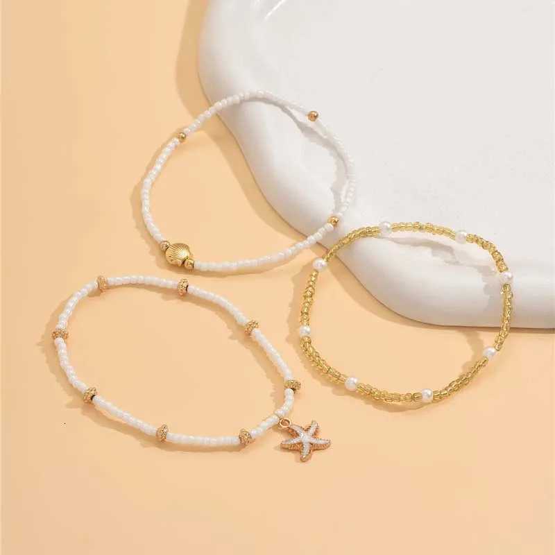 Vintage Anklets for Women Boho Shell Starfish Charm Anklet Leg s Bodychain Summer Beach Jewelry Accessories Gifts Y250805