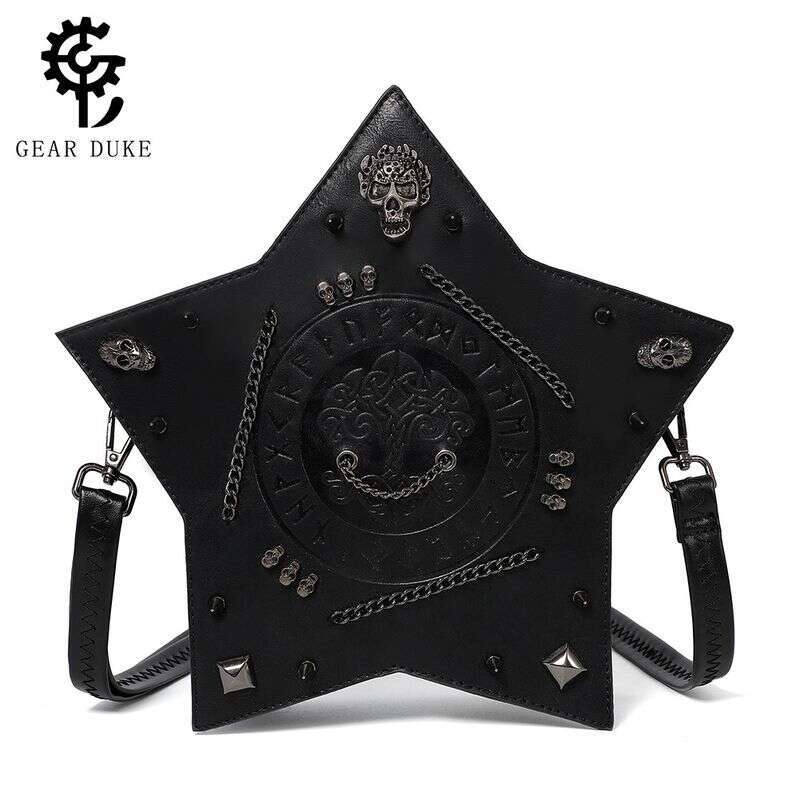 2024 New Female Goth Niche Women's Backpack Skull Head Single Shoulder Diagonal Cross Bag