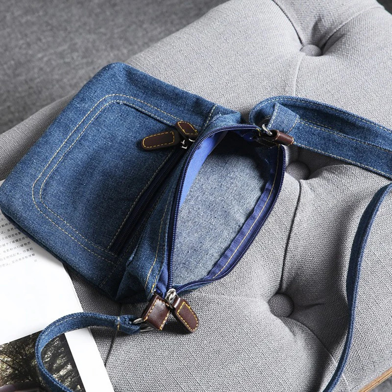 Fashion Shoulder Bags For Women Vintage Denim Crossbody Bag Female Small Messenger Bags Casual Handbags Purse 250805