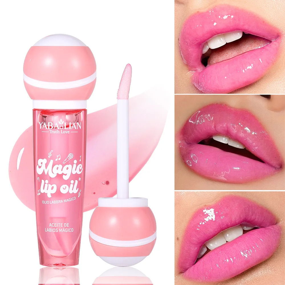 Pink Warm Change Lip Gloss Sexy Full Color Crystal Liquid Waterproof Lip Makeup 250805