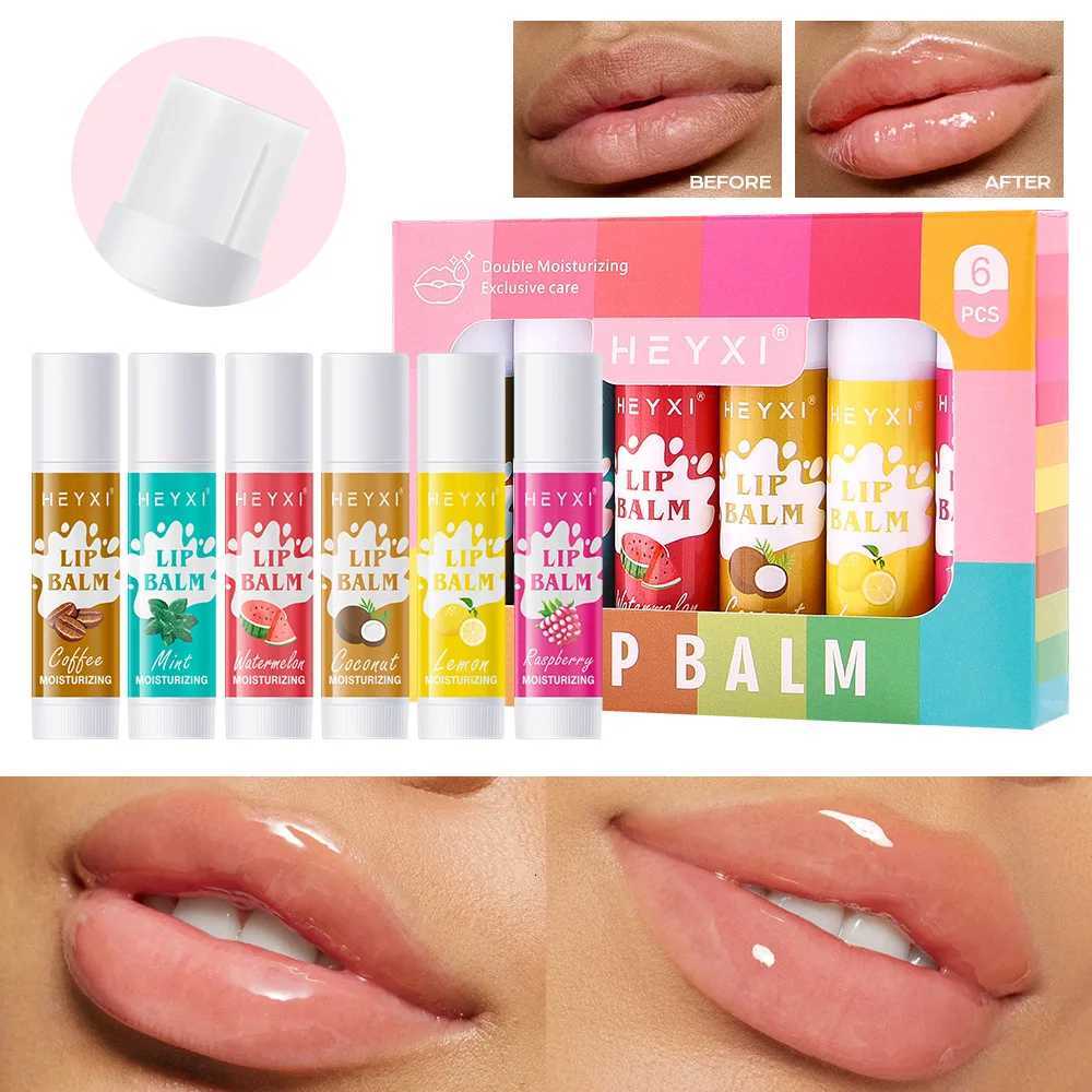6/12Pcs Lip Balm Set Fruit Flavored 12Flavors Natural Lip Balm for Dry Cracked Lips Long Lasting Lip Care ProductsXJ250807