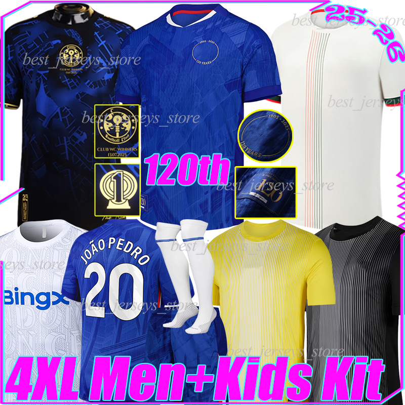 2025/26 CFC ESTEVAO 120th anniversary Soccer Jerseys PALMER JOAO PEDRO MADUEKE NETO MARC GUIU N.JACKSON DELAP CAICEDO ENZO NKUNKU football shirt men kids Kits sets