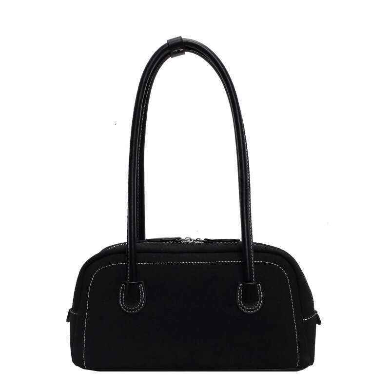 Autumn New Baguette Simple Patchwork Design Underarm for Women Stylish Fashionable Unique Shoulder Bag