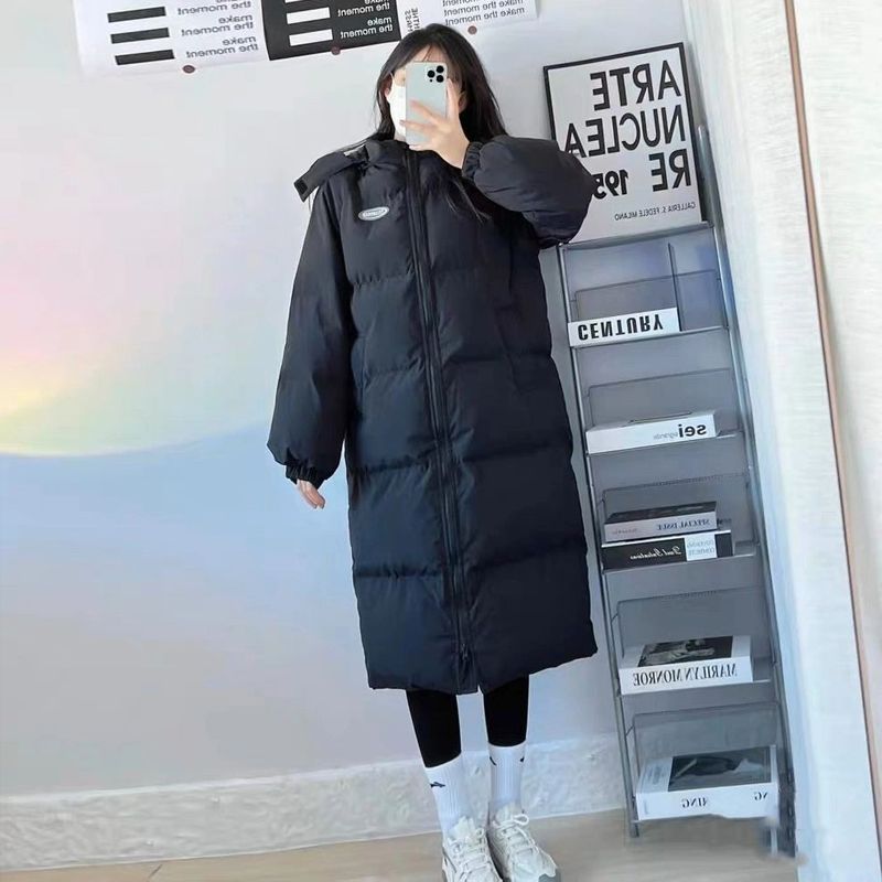 Women's 2025 New Mid-Length Oversized Down Alternative Puffer Coat - Thickened Winter Parka, Longline Quilted Jacket Warm