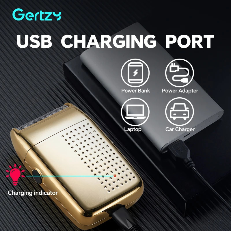 Electric Foil and Bald Shavers Men Blade with Rechargeable Beard Shaver 250805