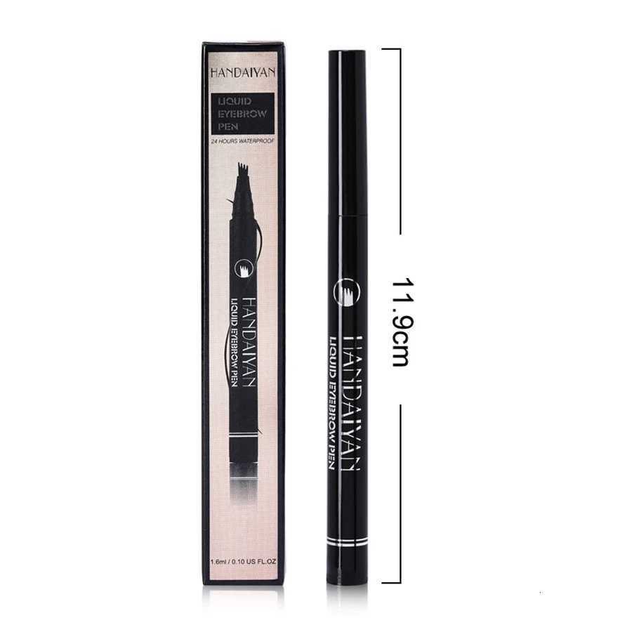 4 Split Head Eyebrow Pencil Long Lasting Non-decoloring Waterproof High Pigmented Easy Application Liquid Eyebrow Pencil W250807