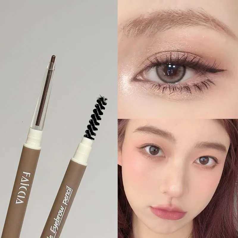 3 Colors Thai Style Natural Wild Eyebrows Waterproof and Sweatproof Brown Eyebrow Gel Pen Matte Eyeliner Gel Pencil Cosmetics W250807