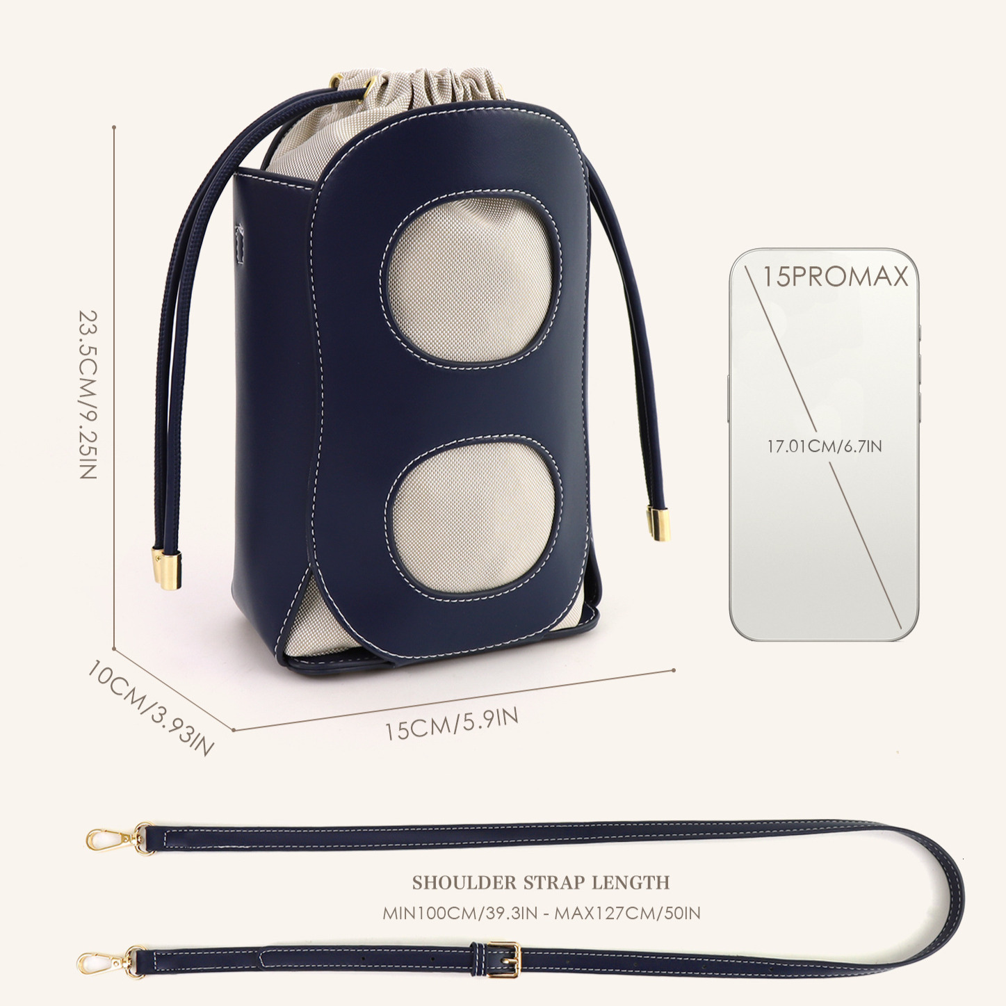 Free Shipping Designer Luxury New Hollow Crossbody Bag European And American Niche Bucket Bag Single Shoulder Versatile Large Capacity Women's Ph