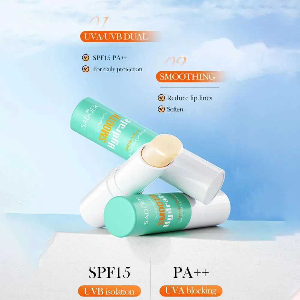 SADOER Hyaluronic Acid Lip Balm Moisturizing Hydrating Lip Care Nourishing Repair Smooth Plump Lips Long-Lasting HydrationXJ250807