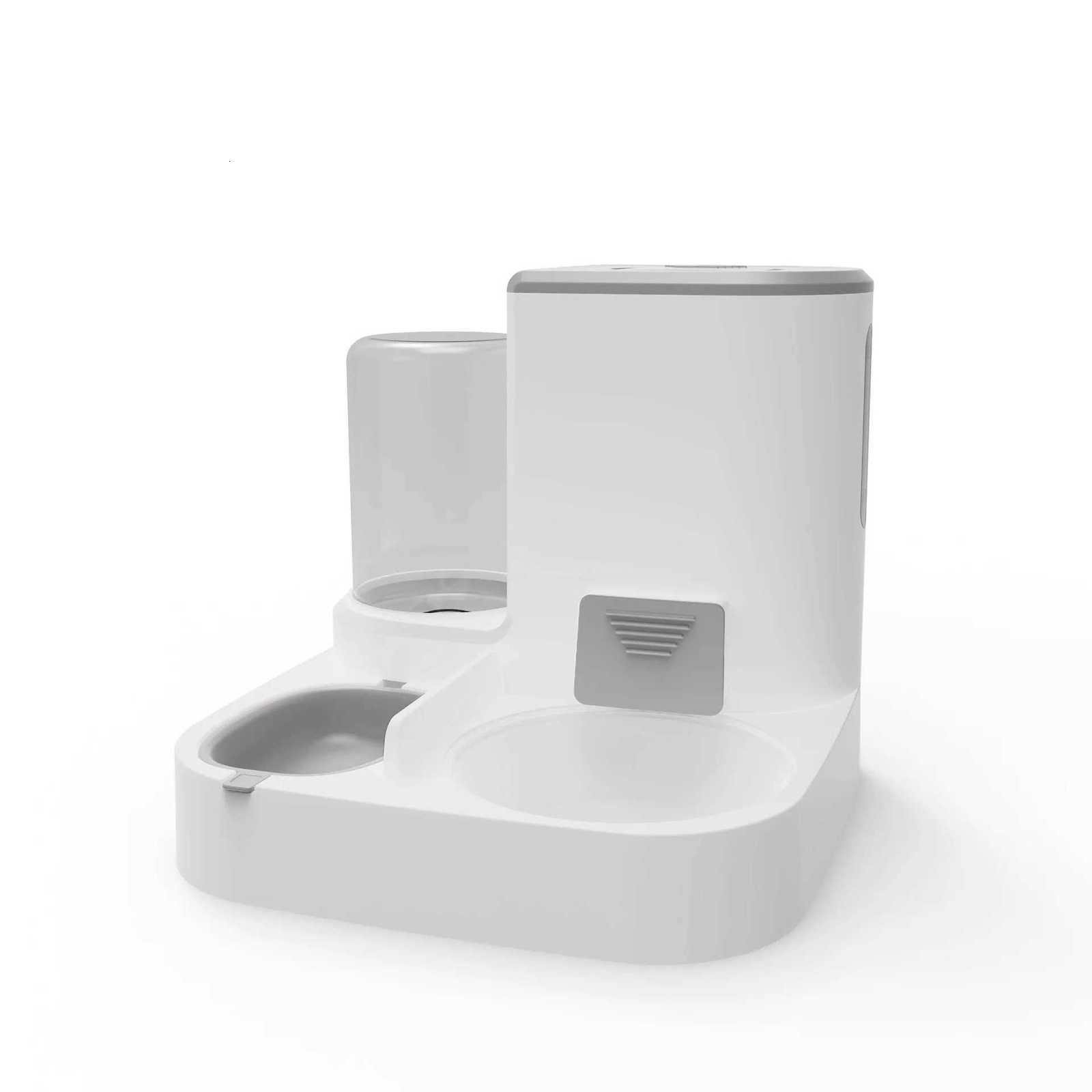 New Large Capacity Automatic Cat Food Dispenser Drinking Water Bowl Pet Supplies Wet and Dry Separation Dog Food Container Y250806