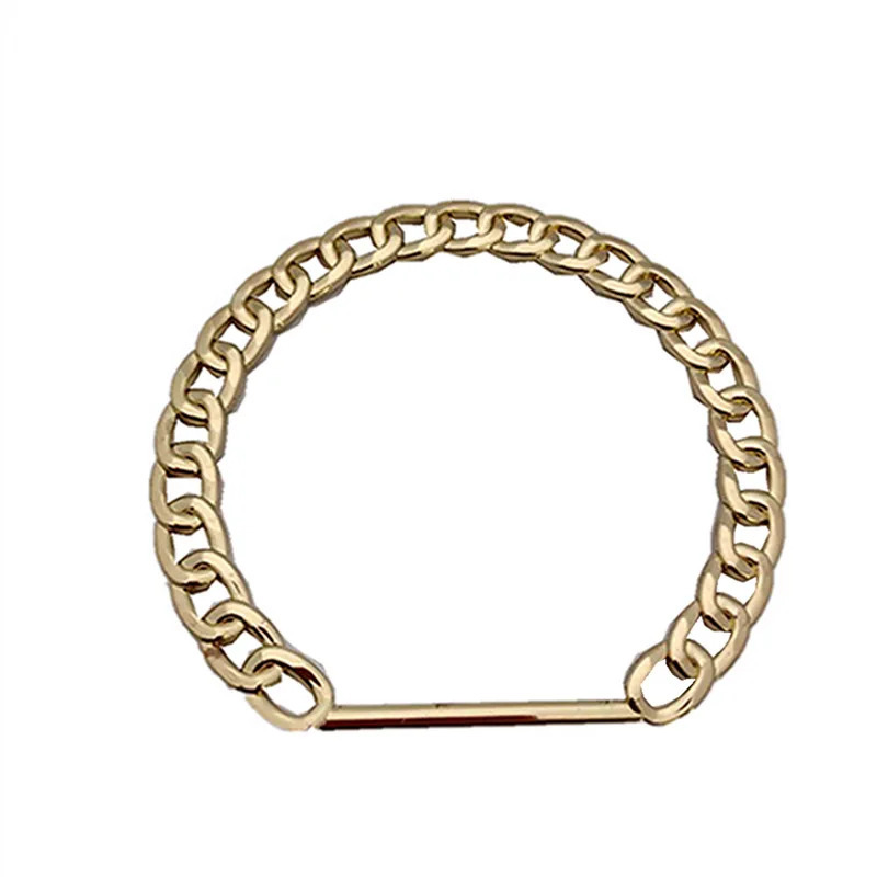 Golden Vintage Bag Chain Handle Women Bag Straps handbag Chain Fashion Woman Bag Accessory Detachable Parts Replacement handle 250807
