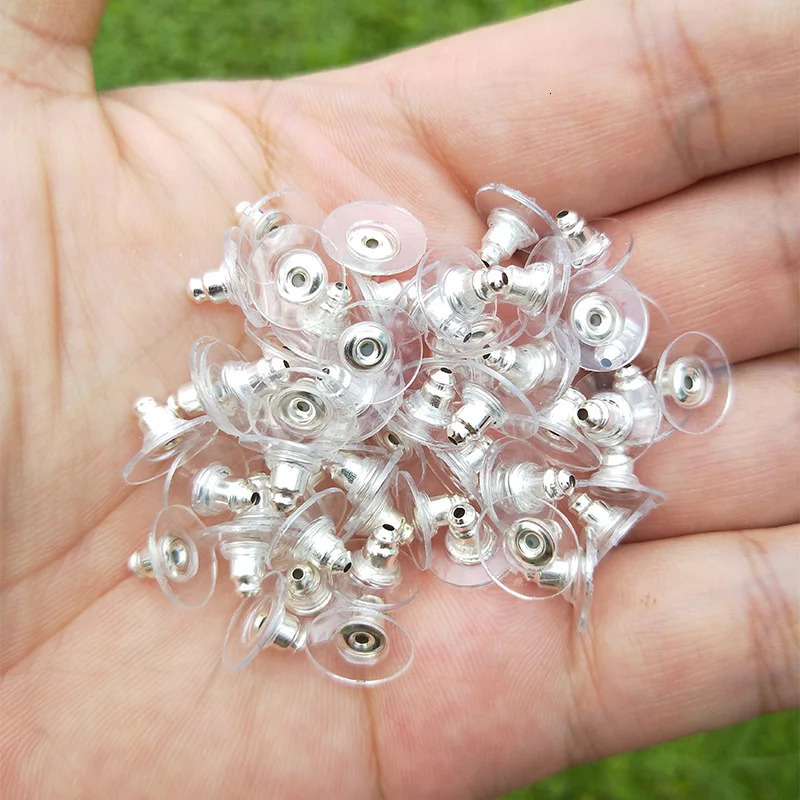 Stud cap Earring Back Plug Cap Lifters Backs Hooks Stoppers earplugs DIY Making Jewelry Findings Accessories 250804