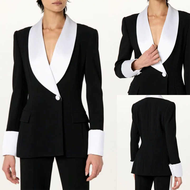 Simple Women Suits 1 Pieces Blazer Slim Fit One Button Formal Formal Office Lady Business Customized