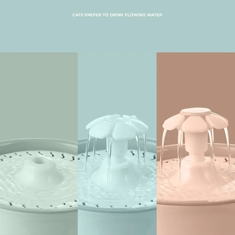 2.4L Pet Cat Dispenser Drinking Water Fountain Activated Carbon Filters LED Automatic Feeder Container USB Interface 250805