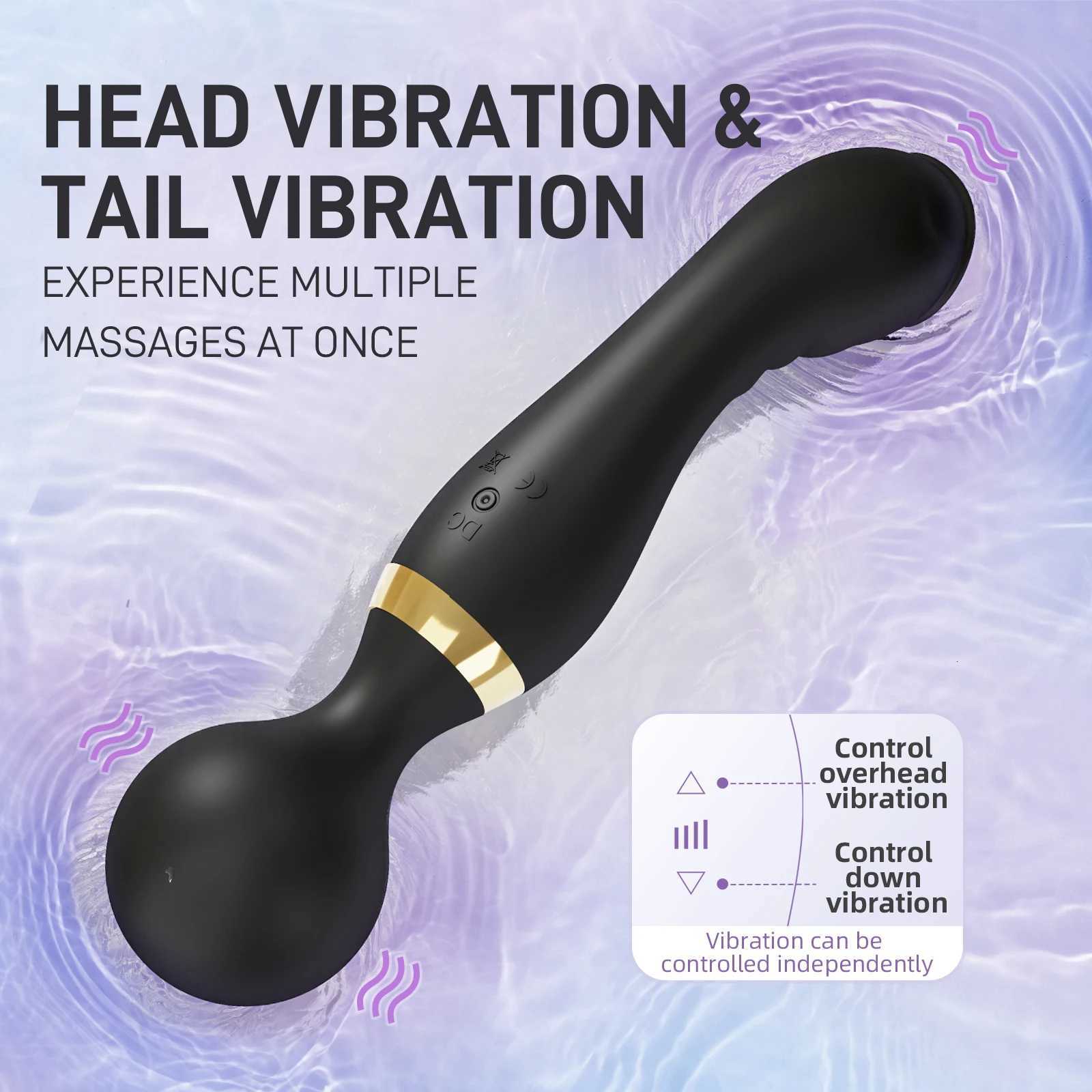20 Speeds Powerful AV Magic Wand Vibrator Clitoris Stimulator G Spot Massager Sex Toys for Women Adult Female Erotic Sex Product W250807