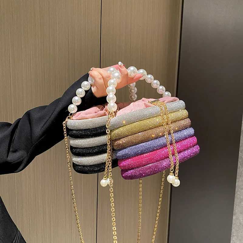 MOODS Evening Purses For Women Dazzling Pearl Beads Chain Crossbody Bag Dinner Party CluTCh 2023 Designer Handbags Z250807