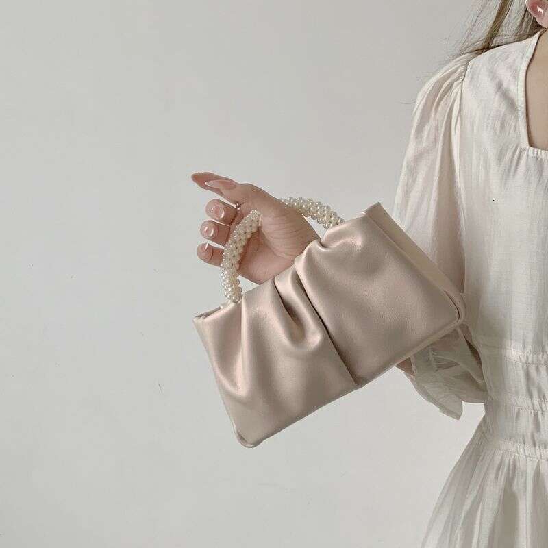 2025 Summer New Sweet Girls Handheld Multifunctional Cloudy Pearl Mini Cell Phone Pouch Fashion Pocket