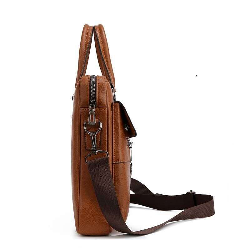 Men's briefcase texture new backpack leisure large capacity business shoulder computer bag handbag crossbody