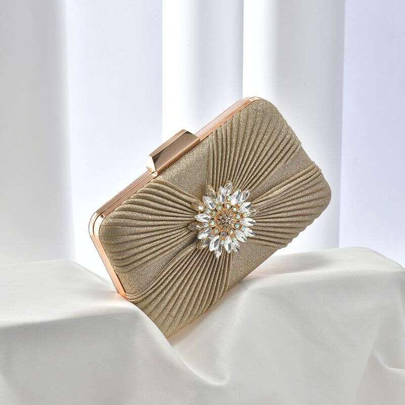 Women's Bags Exquisite Rhinestone Flower Evening Ladies Temperament Versatile Handbag Banquet Chain Crossbody Bag Wholesale