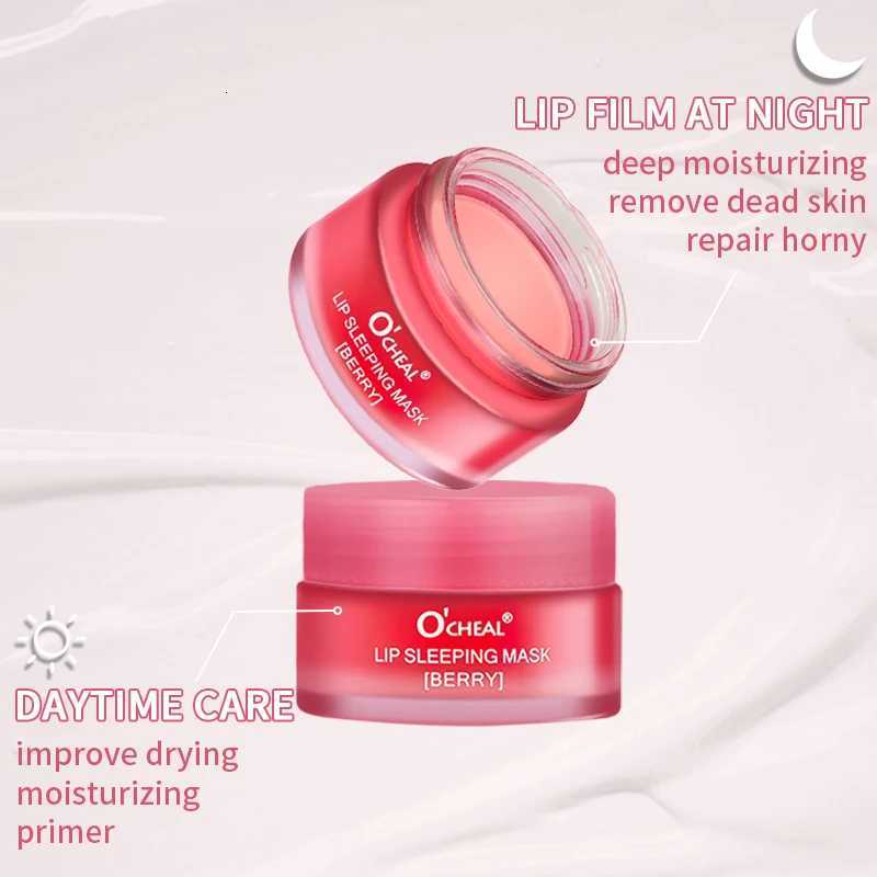 OCHEAL 20g Moisturizing Lip Sleeping Mask Jerry Plumper Lip Cream Prevent Dryness Cracking Lip Skin Care Mask Overnight RepairXJ250807