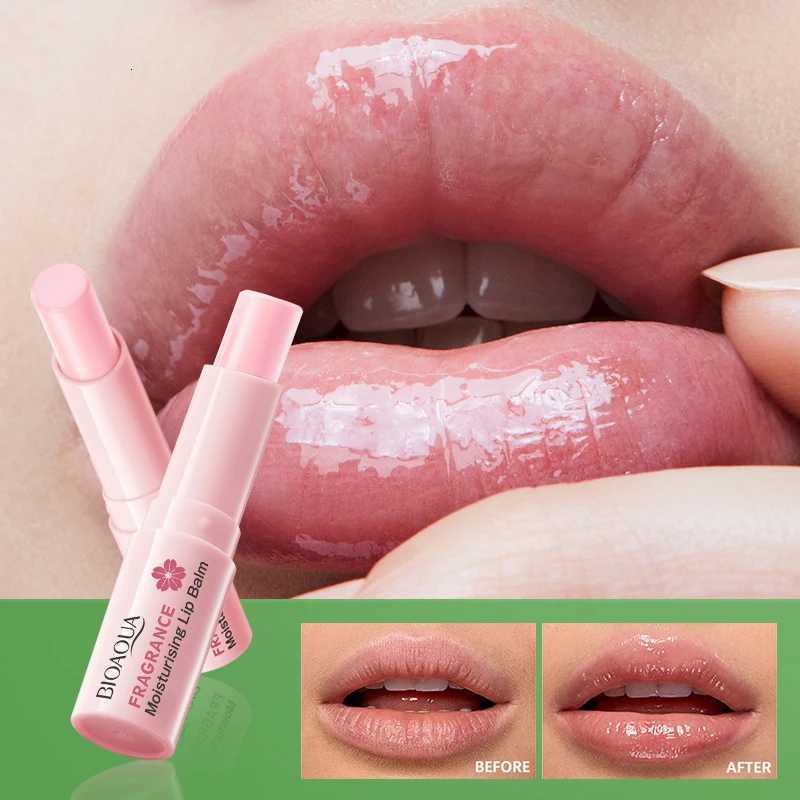 1/5/8PCS BIOAOUA Sakura Fragrance Moisturizing Lip Balm Long-lasting Moisturizing Lipstick Temperature Change Color MakeupXJ250807