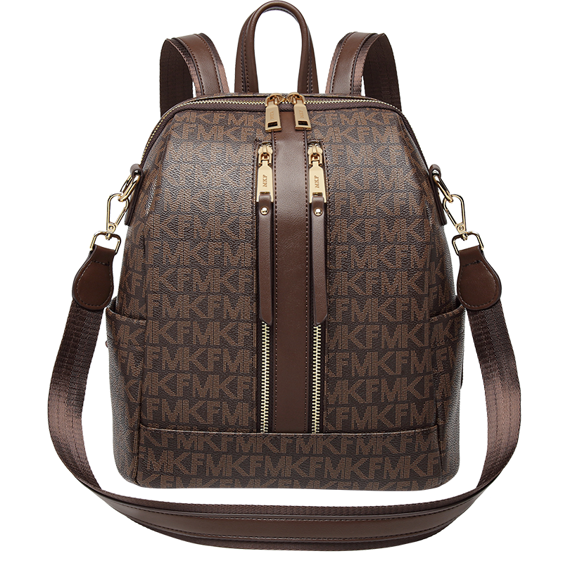 MKF designer bag free shipping Light luxury high-quality backpack fashionable Large capacity simple versatile trendy schoolbag for women