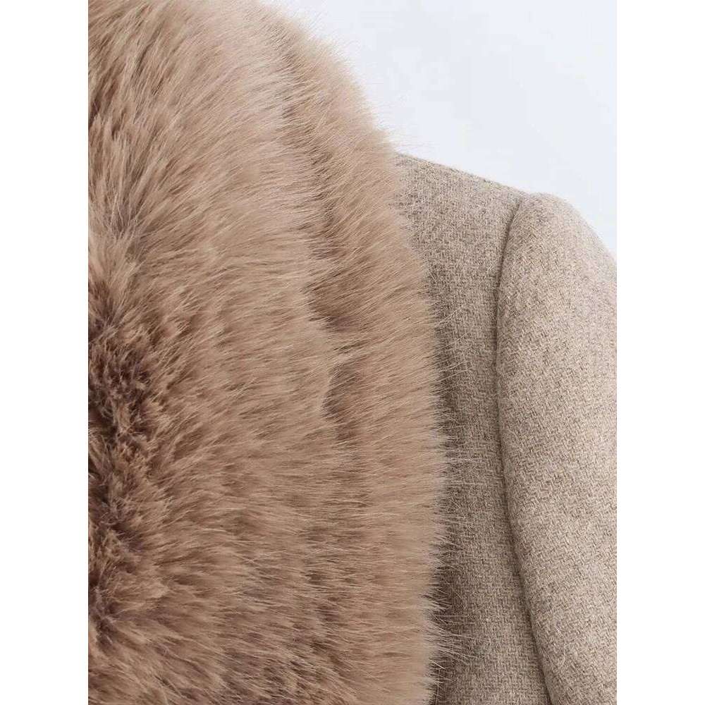 Chic Overcoat Designed With Comfortable Padded Inserts and Stylish Embellished Detailing