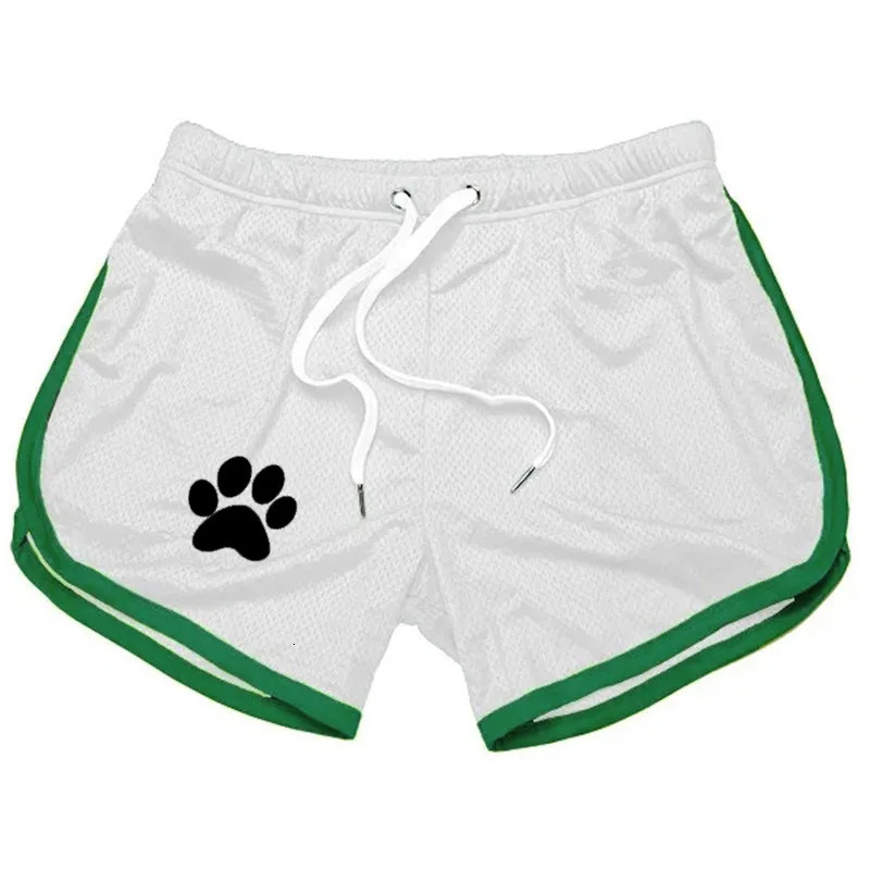 Beach Pants Summer Sports Mens Muscle Fitness Casual Mesh Breathable Running Training Quick Dry Shorts 250807