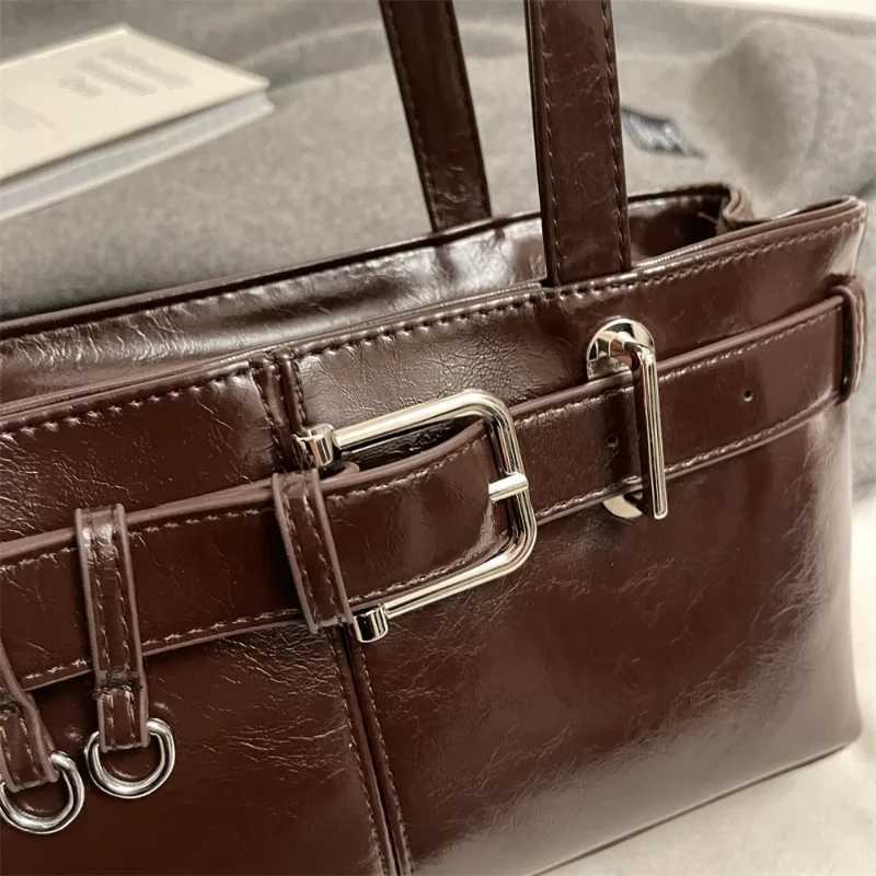 Small PU Leather Solid Color Underarm Bags for Women Belt Y2K Ladies Shoulder Bag Females Handbags and Purses Tote Bag Z250807