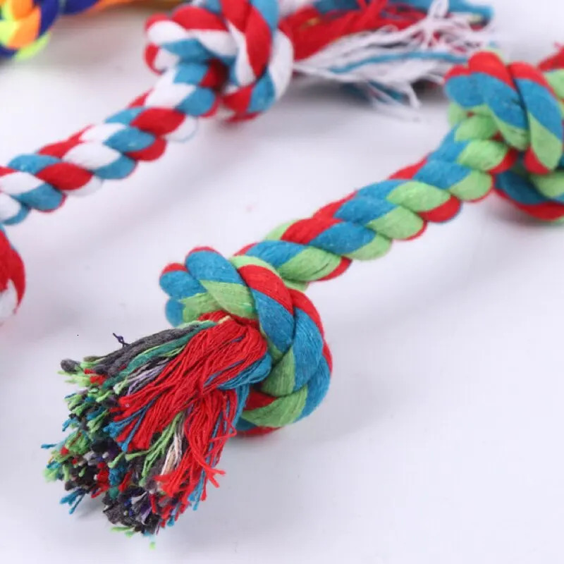 Dog Toy Pet Molar Bite-resistant Cotton Rope Knot for Small Dog Puppy Relieving Stuffy Cleaning Teeth Pet Chew Toys 250804