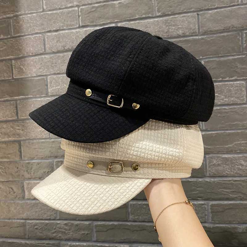 Beret Hat Women Luxury Designer Retro Berets Cs for Women Hats Bonnets Hats for Women Octagonal Newsboy Hat XJ250807