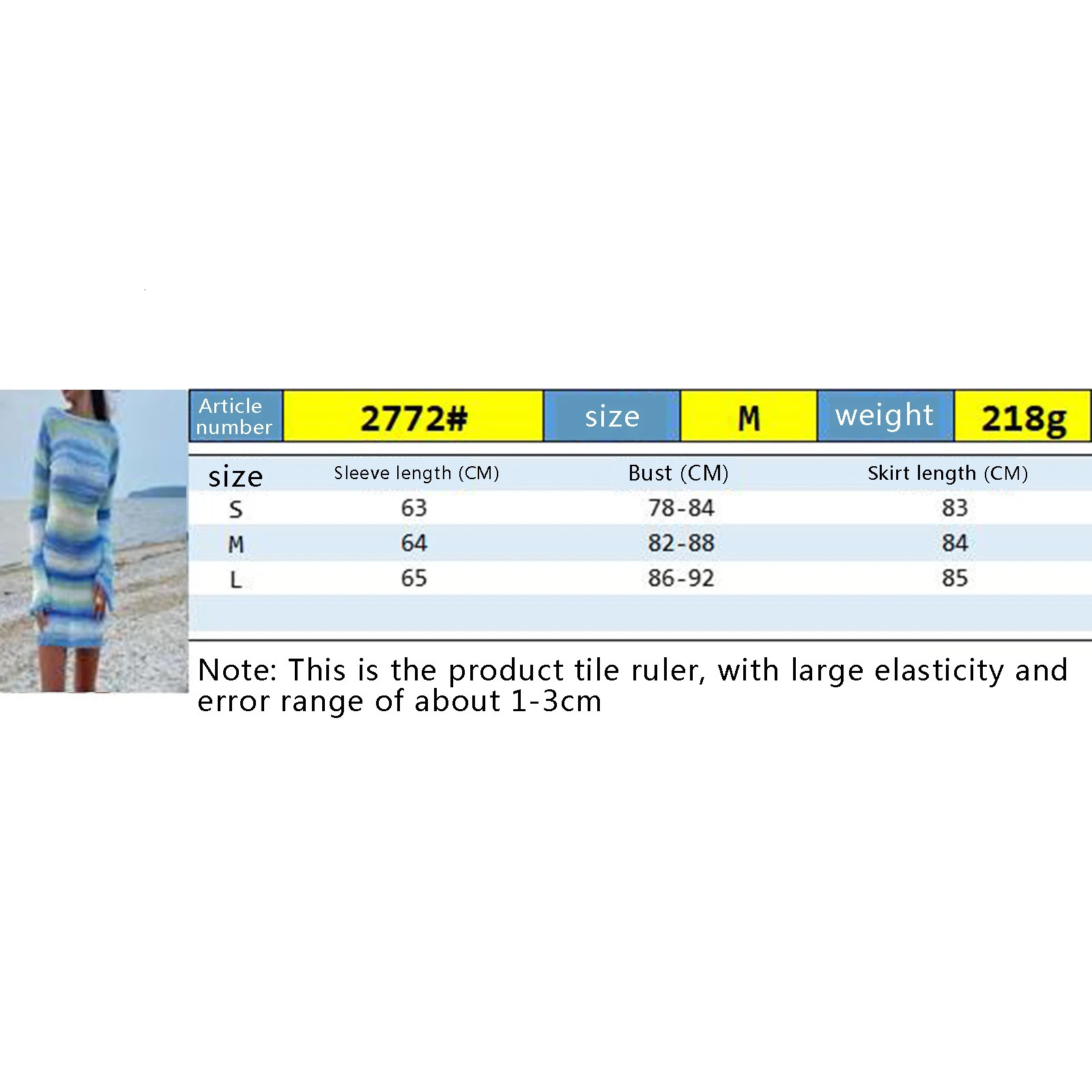 Elegants Dress For Women O-Neck Autumn Knitted Dress Collision sweater long sleeve round neck striped dress 250806