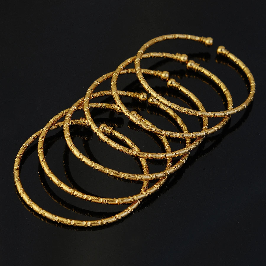 Wholesale Middle Eastern Womens Bridal Accessories Dubai Indian Bracelets African Ball Jewelry Plated Ethiopian Wedding Bracele 250805