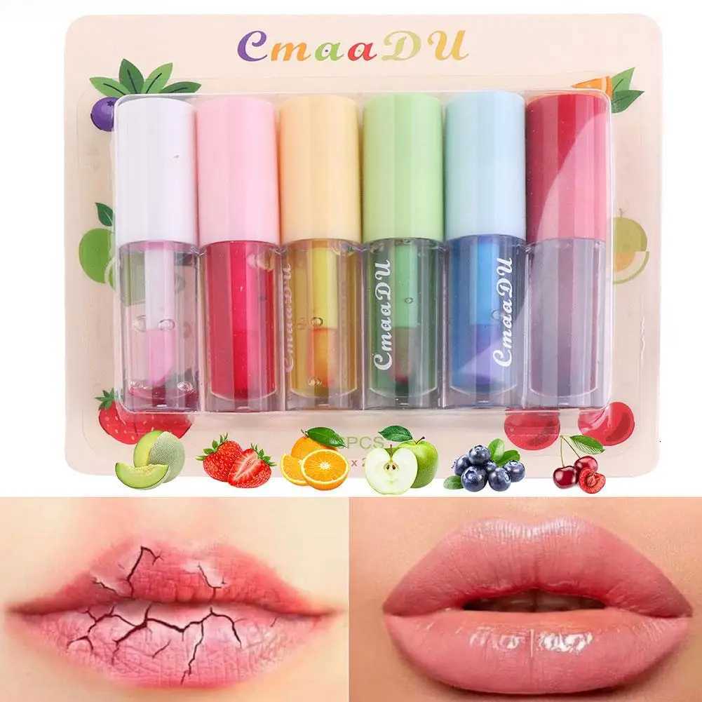 Fruit Flavored Discolored Lip Balm Jelly Magic Color Changing Lipstick Girl Moisturizing Nourishing Lasting Lip Gloss Glaze CareXJ250807
