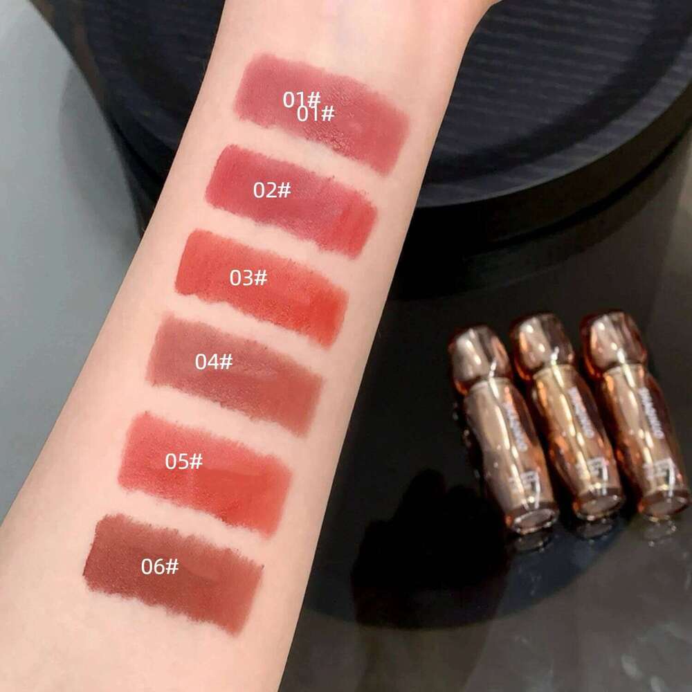 Soft Mist Gloss Veet Matte Tea Brown d Waterproof Non-Sticky Lip Glaze Sdge Proof Not Fade Liquid Lipstick Makeup X250807