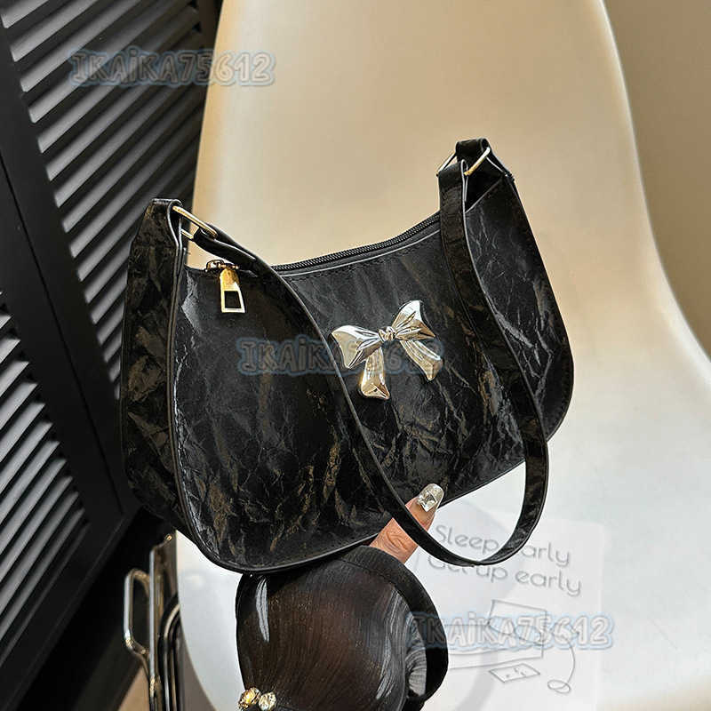 Underarm Bag for Women 2024 New Style Womens Niche Design Butterfly Fashion Shoulder Bag H250806