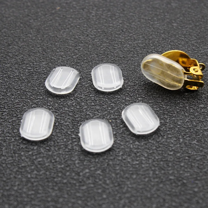 Earrings Screw Backs AntiPain Ear Clip Rubber Silicone Earring Back Stoppers for Stud Plug Blocked Caps DIY Making 250804