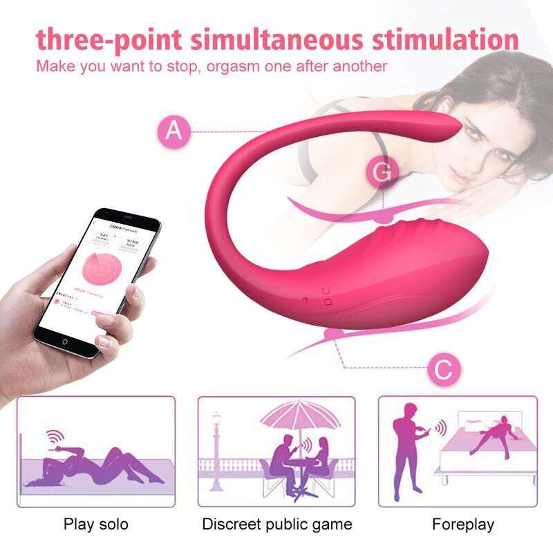 Bluetooth G Wireless Spot Dildo Vibrator for Women APP Remote Control Wear Vibrating Egg Clit Female Vibra