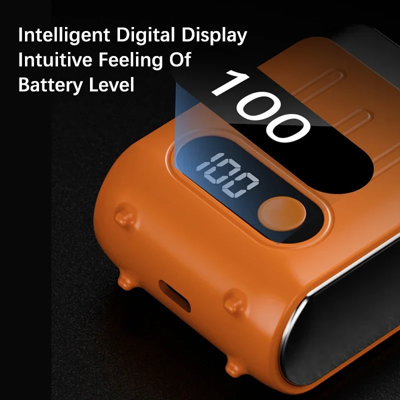 Dual Floating Magnetic Blade Men Electric Shaver Mini Portable High Speed Travel Beard Knife Rechargeable Rotary Electric Razor 250805