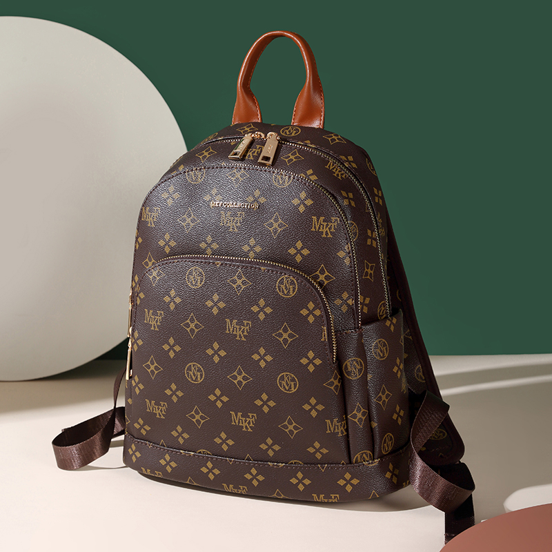 MKF designer bag free shipping Light luxury high-quality backpack fashionable Large capacity casual versatile vintage handbag for women