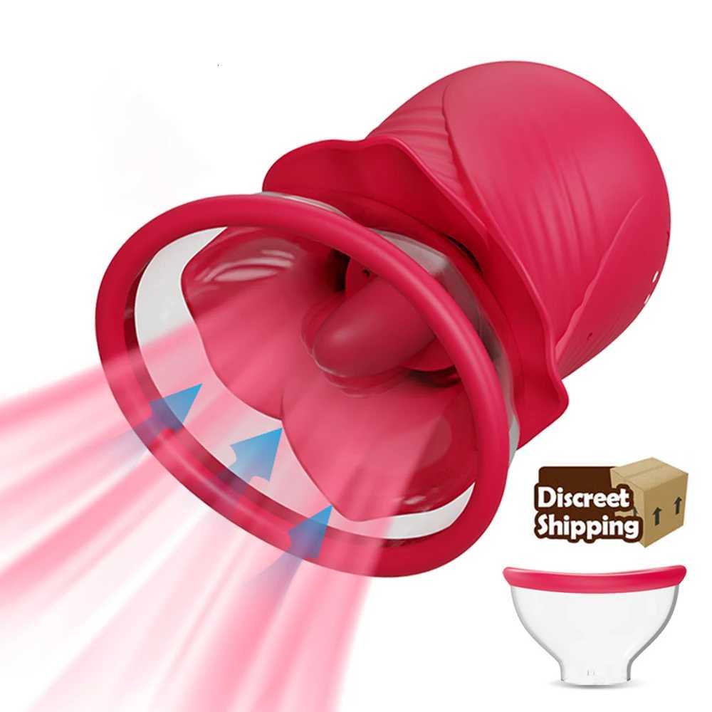 Clitoral Sucking Vibrator Sex Toys for Women Vibrating Tongue Vibrators Nipples Clit Sucker Stimulator Quick Orgasm Adult Toys W250807