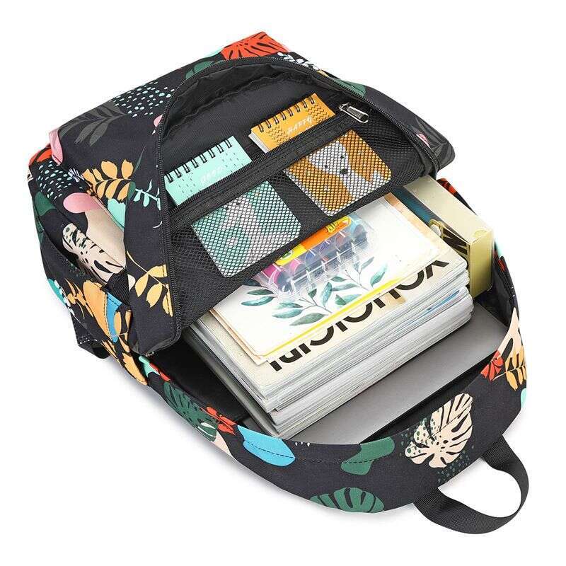 Women's Bags Trend Printed High School Student Backpack